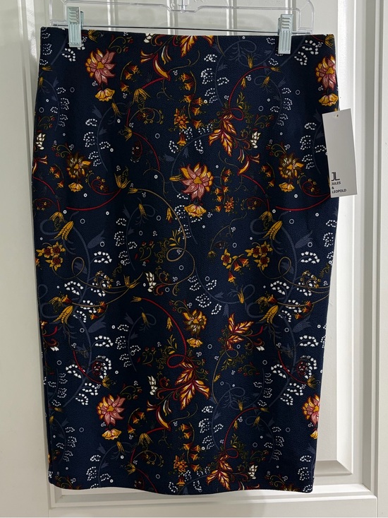 Jules & Leopold Dresses & Skirts - NWT Jules & Leopold Navy Floral Pencil Skirt Yellow Red Blooms S Fall Floral